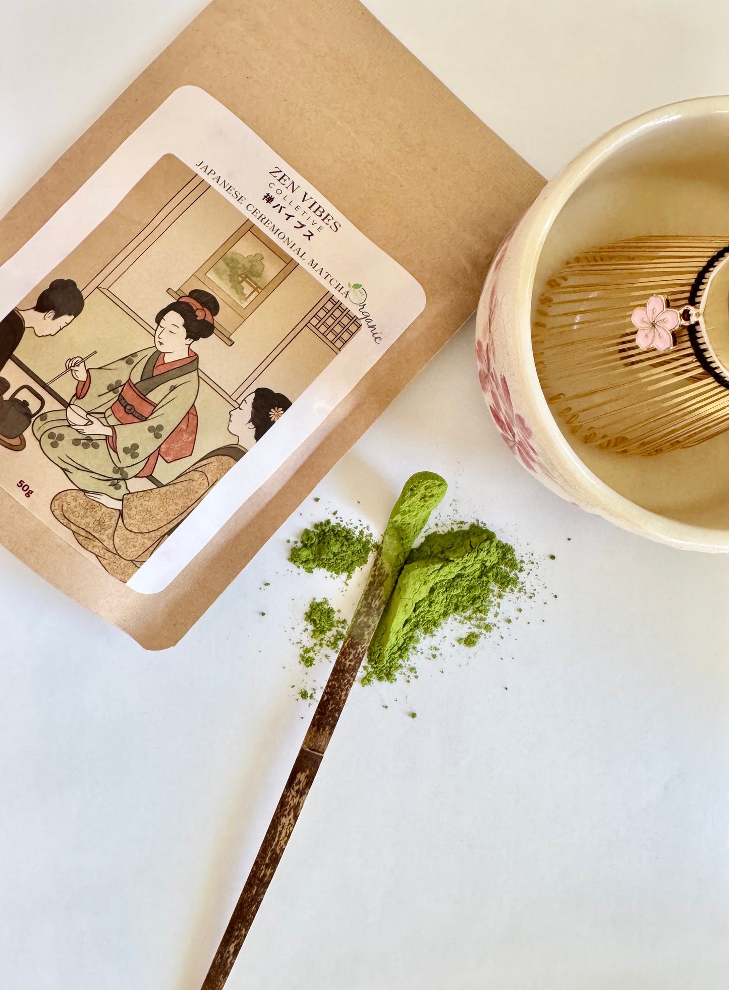 Japanese Certified Organic, Ceremonial Premium Blend Matcha, 50g, Origin: Kagoshima City