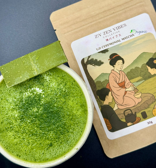 Japanese Certified Organic, Ceremonial Uji Matcha, 30g, Origin: Uji City *free bamboo scoop til end of December*