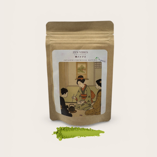 Japanese Certified Organic, Ceremonial Premium Blend Matcha, 50g, Origin: Kagoshima City